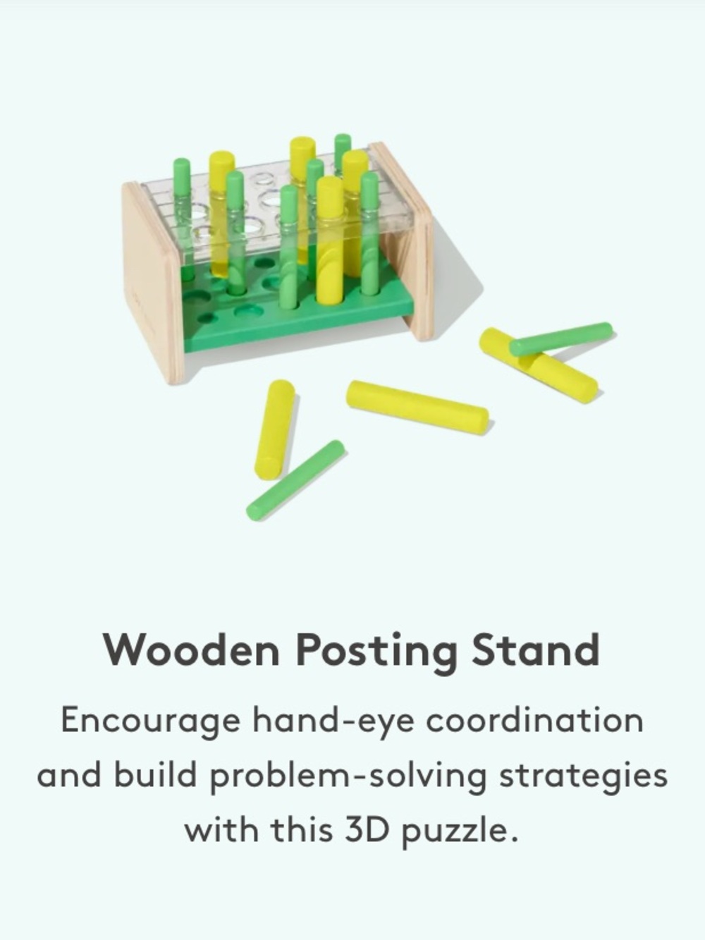 Lovevery Wooden Posting Stand The Companion Play Kit